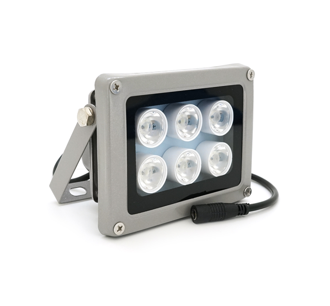 Прожектор спрямований з сутінковим датчиком YOSO 12V 8W, 6LED, IP66, кут огляду 60 °,робоча відстань до 30м, 113*84*86мм, BOX