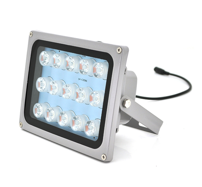 Прожектор спрямований із сутінковим датчиком YOSO 12V 18W, 15LED, IP66, кут огляду 60°, дальність до 30м, 177*138*65мм, BOX