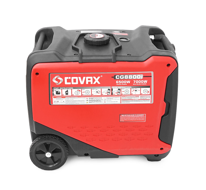 Генератор інверторний бензин COVAX CG8800i, 7.0kW, однофазний 220V, 50Hz, electrik starter, KM172Fi 4-stroke, бак 10L, 610х470х545mm, 45kg