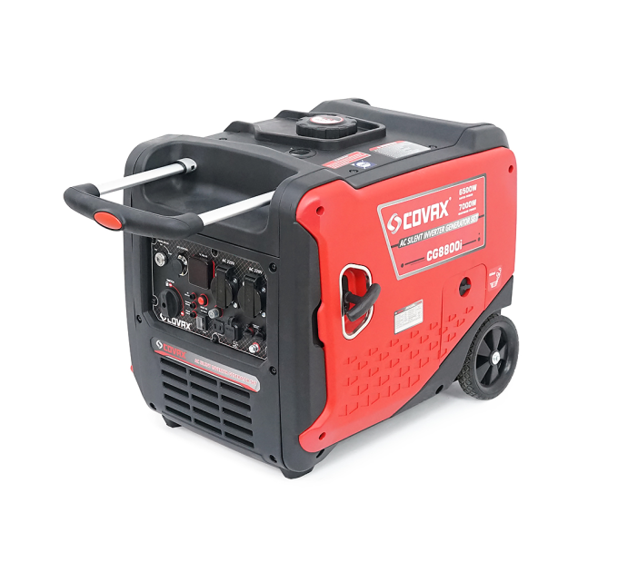 Генератор інверторний бензин COVAX CG8800i, 7.0kW, однофазний 220V, 50Hz, electrik starter, KM172Fi 4-stroke, бак 10L, 610х470х545mm, 45kg