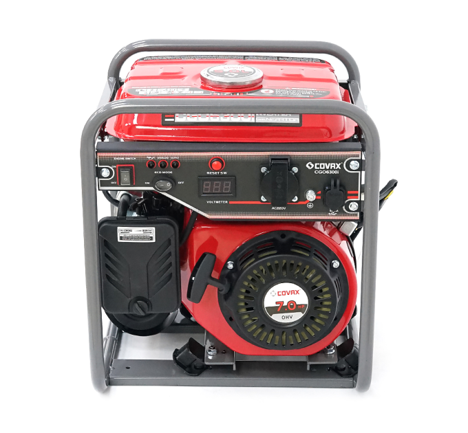 Генератор інверторний бензин COVAX CGO6300i, 3.5kW, однофазний 220V, 50Hz, 4-stroke, бак 5L, 375х340х430mm, 21kg