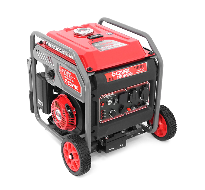 Генератор інверторний COVAX CGO9500i, 7.5kW, бензин, однофазний 220V, 50Hz, electrik starter, 4-stroke, бак 15L, 500х422x515mm, 38kg