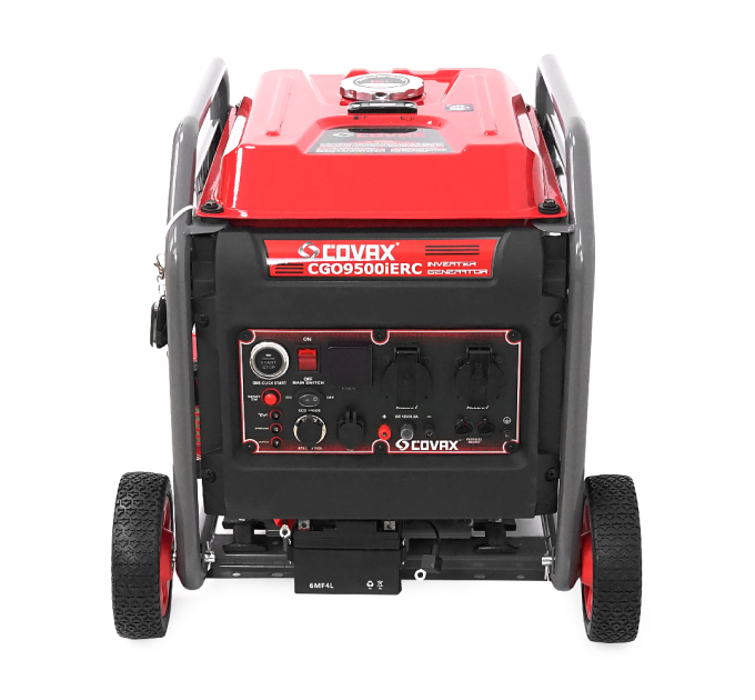 Генератор інверторний COVAX CGO9500iERC, 7.5kW, бензин, однофазний 220V, 50Hz, electrik starter, 4-stroke, бак 15L, 500х422x515mm, 38kg