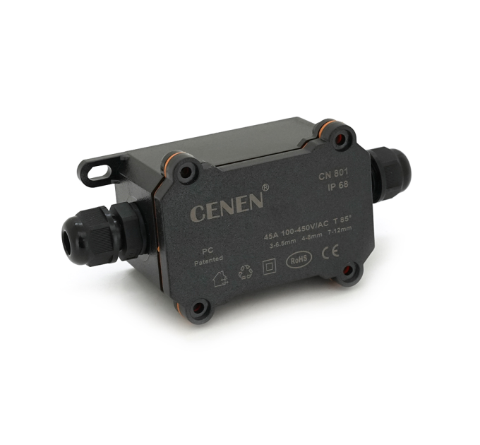 Водонепроникна коробка CN801-2 PG7 (3-6.5mm), 1-4 контакти, 70 х 40 х 40 мм, IP68