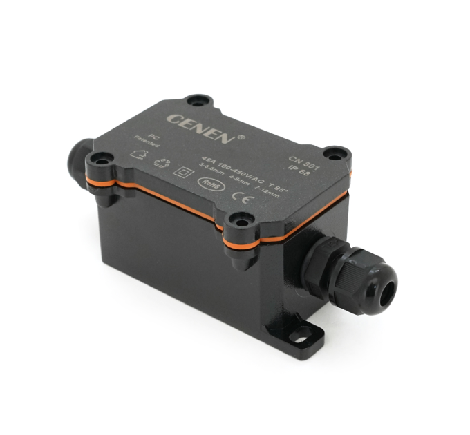Водонепроникна коробка CN801-2 PG7 (3-6.5mm), 1-4 контакти, 70 х 40 х 40 мм, IP68