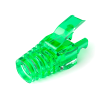 Ковпачок ізолюючий PiPo RJ-45 Cat.5 / Cat.6 (100 шт / уп.), Transparent-green
