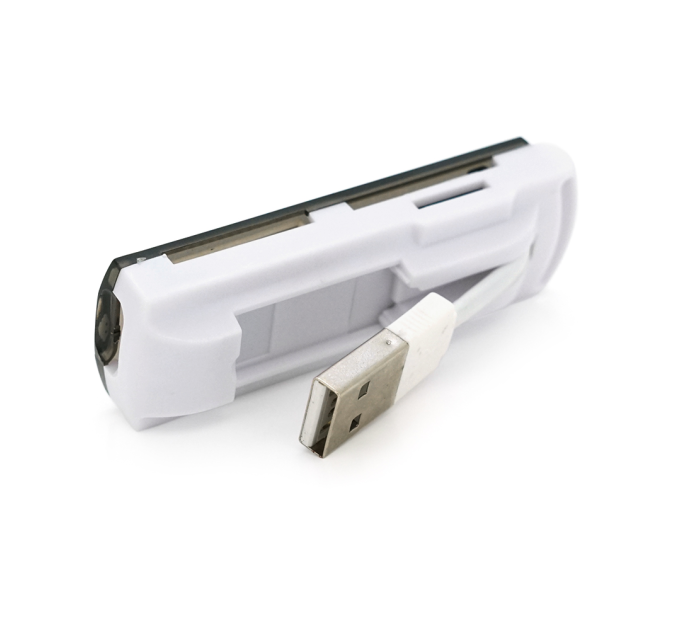 Кардрідер універсальний 4в1 MERLION CRD-7BL TF / Micro SD, USB2.0, Black, OEM Q50