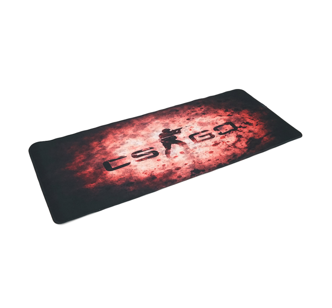 Килимок 300*700 тканинний CS One Fighter з боковою прошивкою, товщина 2 мм, колір Black / Red, Пакет