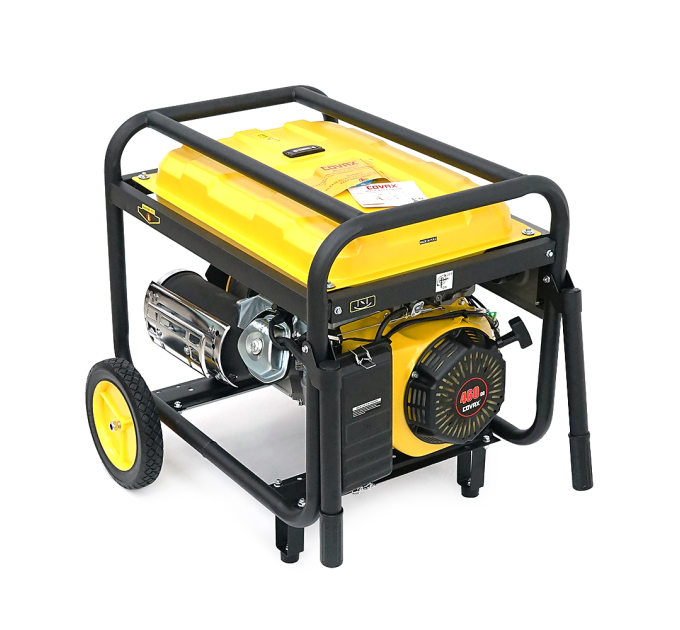 Генератор бензиновий COVAX CV10000LD-E2, 7.0kW, однофазний 220V, 50Hz, DC12V, 18HP, Recoil / Electric Starter, tank 25L, 705x550x570mm, 84kg