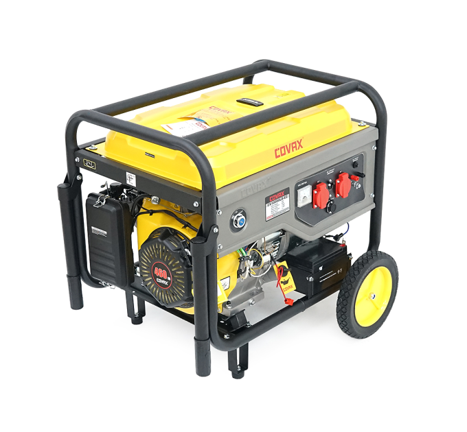 Генератор бензиновий COVAX CV10000LD-E2, 7.0kW, однофазний 220V, 50Hz, DC12V, 18HP, Recoil / Electric Starter, tank 25L, 705x550x570mm, 84kg
