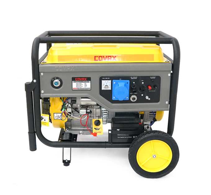 Генератор бензиновий COVAX CV17500LD-E2, 8.5kW, однофазний 220V, 50Hz, DC12V, 20HP, Recoil / Electric Starter, tank 25L, 705x560x570mm, 88kg