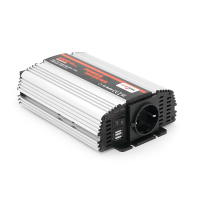 Інвертор напруги Carspa-600-122 (600Вт), 12 / 220V, approximated, 1Shuko, USB, клеми, Box Q15