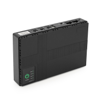ДБЖ UPS-18W DC1018P для роутерів / комутаторів / PON / POE-430, 5 / / 9 / 12V, 1A, 10400MAh(4*2600MAh), Black, BOX