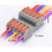 Клема роз'ємна з натискними затискачами 5-провідна DF-2604D, 5-pin, 250V, 32A, 0.2-4.0mm2, 29.8*43.5*15mm, сіра