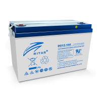 Акумуляторна батарея GEL RITAR DG12-100, Gray Case, 12V 100.0Ah ( 328 х 172 х 215 (220) ) Q1 / 36