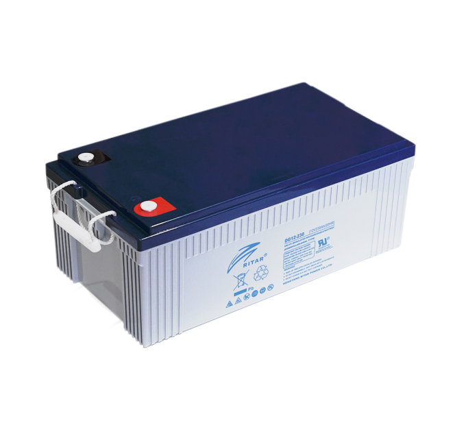 Акумуляторна батарея GEL RITAR DG12-230, Gray Case, 12V 230.0Ah (521 х 269 х 209) Q1 / 25