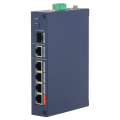Керований 4-портовий комутатор DH-CHS4106-4ET-60, з 4-ма портами POE 100Мбіт + 1 порт UP-Link 1000Мбіт + 1 порт SFP 1000Мбіт, 154.3×110.4×30 мм