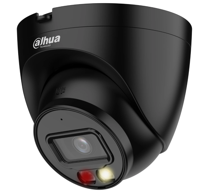 2 Mп IP чорна відеокамера Smart Dual Light зі звуком та SD карткою Dahua DH-IPC-HDW2249T-S-IL-BE (2.8мм)