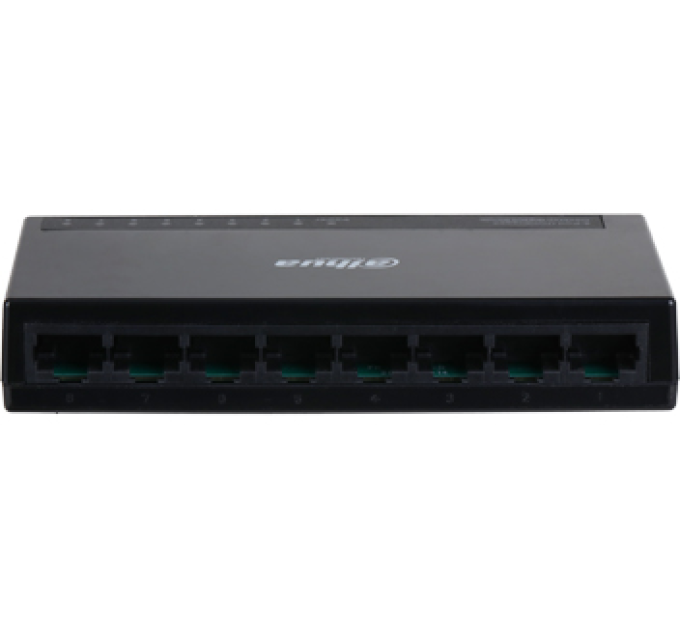 Комутатор Dahua DH-PFS3008-8GT-L 8 портів Ethernet 10 / 100 Мбіт / 1000 Мбіт / сек, BOX Q20