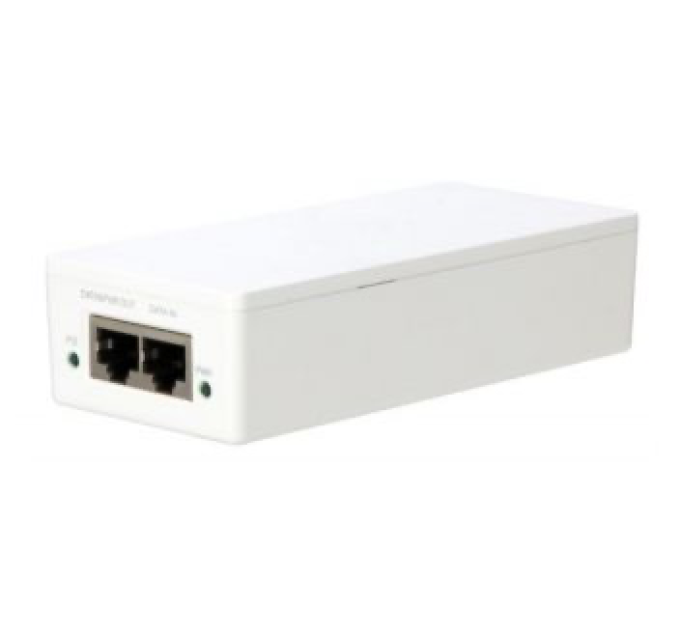PoE інжектор з технологією PoE+ Midspan Dahua DH-TAM1GT1GT-30, потужність ≤30Вт, 1x RJ45 (1000M) та 1x RJ45 (1000M) PoE, 14x310x500 мм