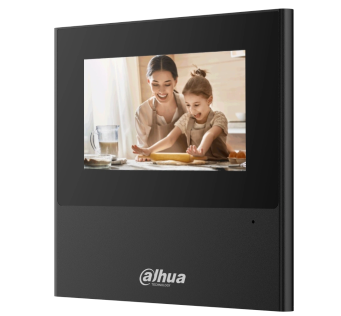 4,3" IP відеодомофон з Wi-Fi чорного кольору Dahua DHI-VTH2611L-WP-BE