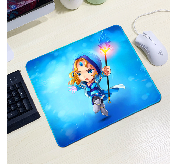Килимок 240*220 тканинний DOTA2 "Crystal Maiden Arcana", товщина 2 мм, колір Blue, OEM