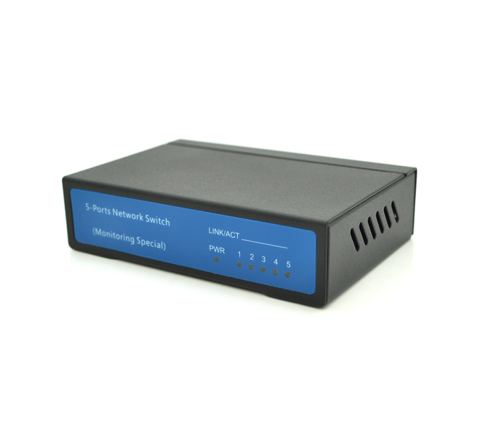 Комутатор Dinkia DS-1005P 5 портів Ethernet 10 / 100 Мбіт / сек, без БЖ, BOX