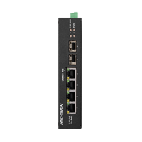 4-портовий некерований POE комутатор Hikvision DS-3T0506HP-E / HS, 4×1000 Мбіт / с RJ45 (1 Hi-PoE) + 2×1000 Мбіт / с SFP