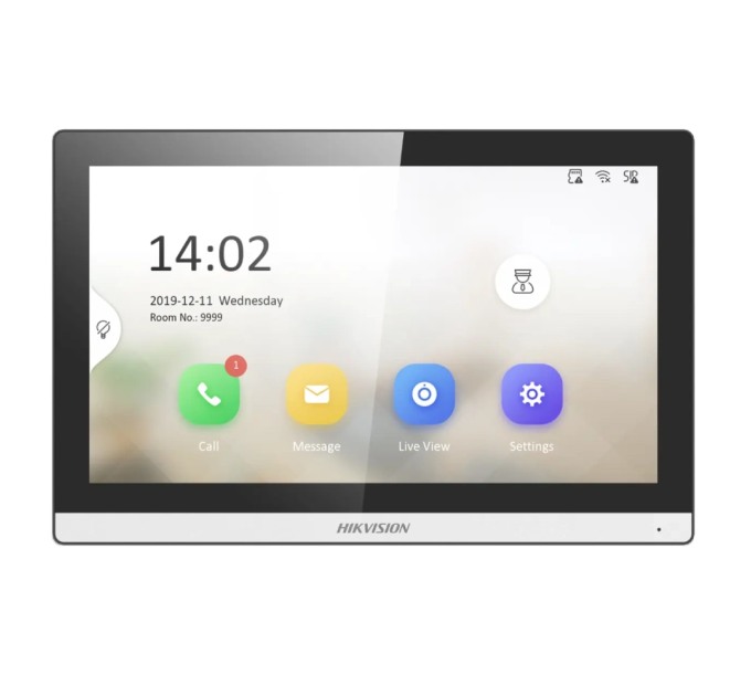 7" IP WiFi відеодомофон з пам'яттю Hikvision DS-KH6350-WТE1
