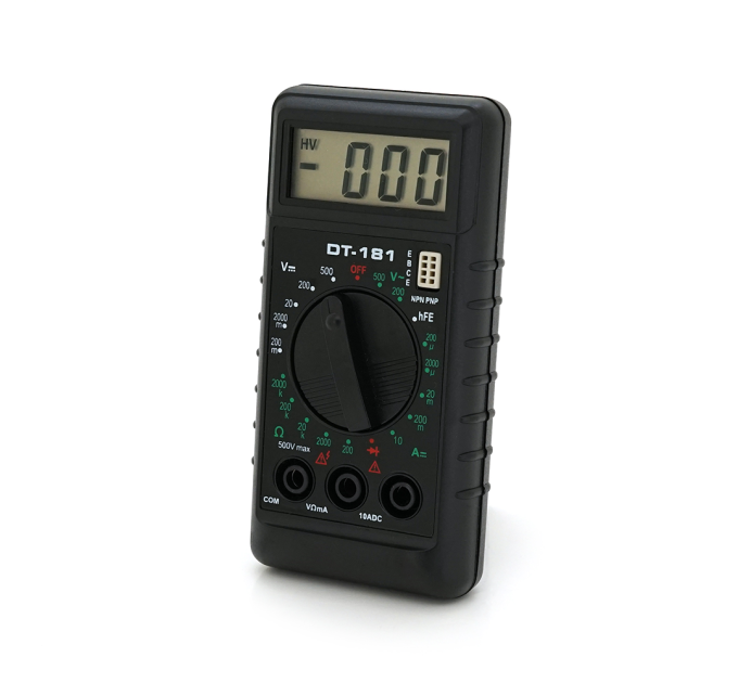 Мультиметр DT-181, Вимірювання: A, 60г, 100*50*20mm, Q60