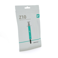 Паста термопровідна DeepCool Z10 5g, шприц, Blue-Gray, >6.5 W / m-K, <0,08C-in² / W, -50°≈220°, В'язкість -85K cPs, + лопатка + серветки, блістер
