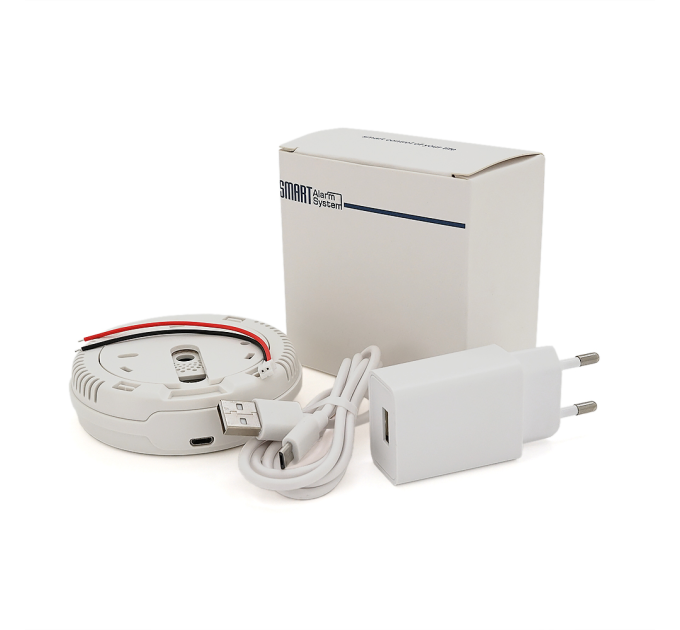 Автономний WiFi датчик витоку газу з сиреною YOSO Dgas WIFI-01 TUYA живлення DC 5 V / 1 А