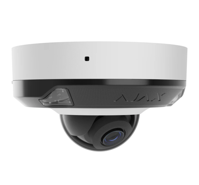 5 Mp IP охоронна відеокамера з гібридним підсвічуванням Ajax DomeCam Mini HL (5 Mp / 4mm) White