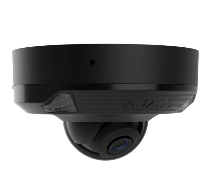 8 Mp IP охоронна відеокамера з гібридним підсвічуванням Ajax DomeCam Mini HL (8 Mp / 4 mm) Black