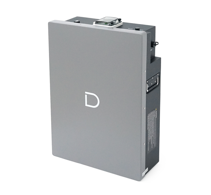 Акумуляторна батарея LiFePO4 Dyness Power Haus, 51.2V / 100Аh (5,12kWh), BMS75A, Wi-Fi, CAN / RS485, Aerosol Fire, Heating, 8000Cycles, 50parallel, IP66, 450х165х640mm, 54,4kg