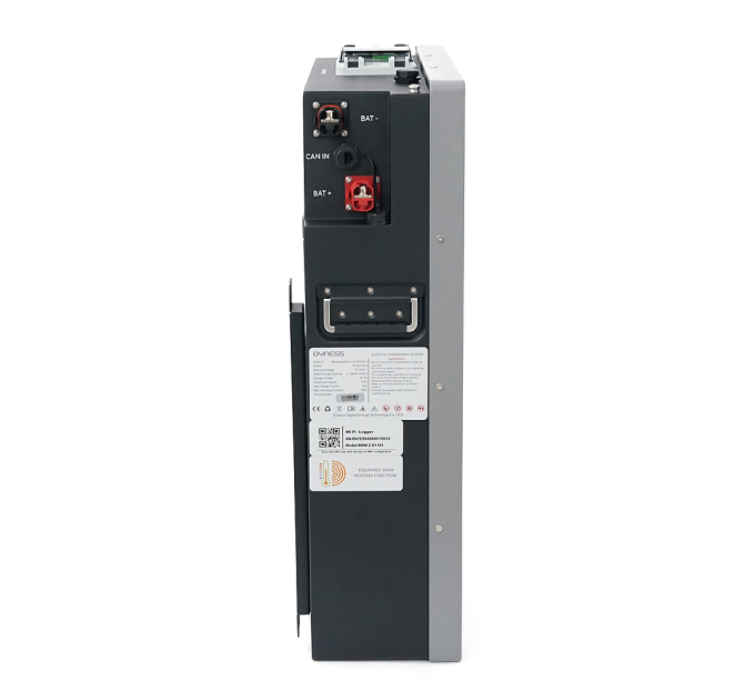 Акумуляторна батарея LiFePO4 Dyness Power Haus, 51.2V / 100Аh (5,12kWh), BMS75A, Wi-Fi, CAN / RS485, Aerosol Fire, Heating, 8000Cycles, 50parallel, IP66, 450х165х640mm, 54,4kg