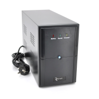 ДБЖ Ritar E-RTM1000 (600W) ELF-L, LED, AVR, 3st, 3xSCHUKO socket, 2x12V7Ah, metal Case Q2 (405*195*285) 10 кг (340*120*190)