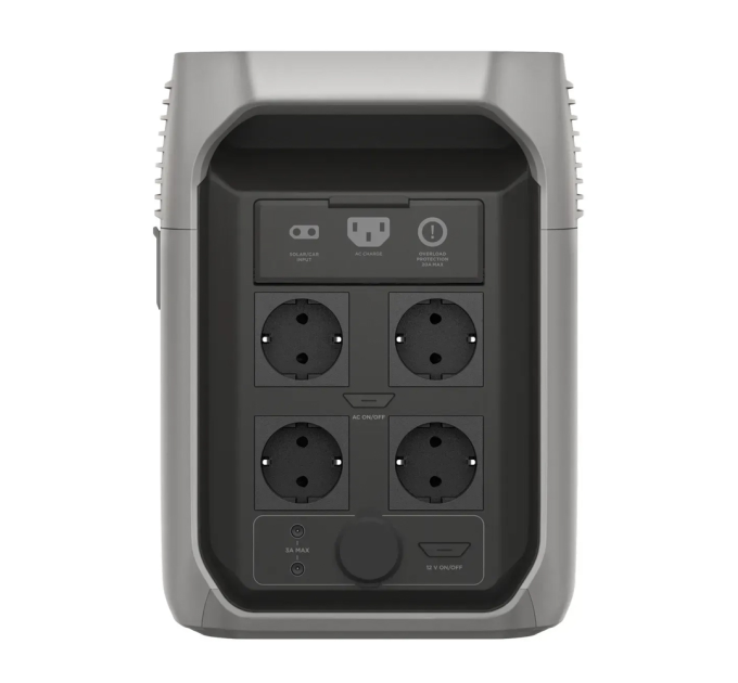 Портативна зарядна станція EcoFlow DELTA 3 1500 (ємність 1536 Вт·год), 3000 циклів, потужність 1800 Вт (пікова 3600 Вт), 400*211*281 мм, вага 16.5кг.