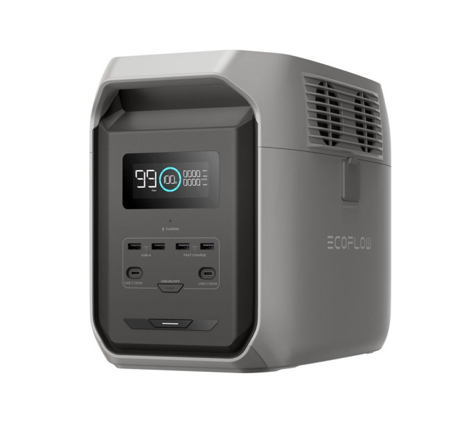 Портативна зарядна станція EcoFlow DELTA 3 1500 (ємність 1536 Вт·год), 3000 циклів, потужність 1800 Вт (пікова 3600 Вт), 400*211*281 мм, вага 16.5кг.