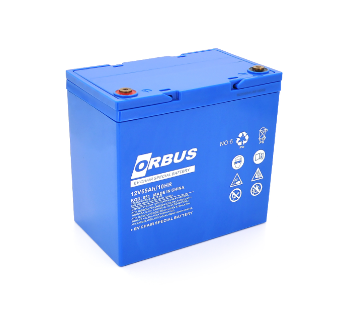 Акумуляторна батарея ORBUS 12-55 12V 55 Ah (229 x 138 x 215) 17.5kg Q1 / 48