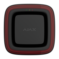 Бездротовий світлозвуковий адресний пожежний сповіщувач Ajax EN54 FireProtect (Sounder / VAD) Jeweller Black