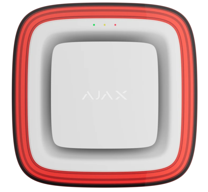 Бездротовий світлозвуковий адресний пожежний сповіщувач Ajax EN54 FireProtect (Sounder / VAD) Jeweller White