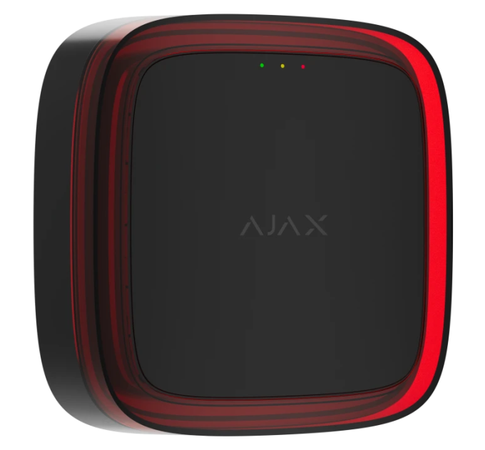 Бездротовий світловий адресний пожежний сповіщувач Ajax EN54 FireProtect (VAD) Jeweller Black