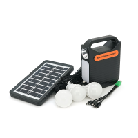 Переносний ліхтар EP-391 + Solar, Функції: PowerBank, АКБ 6V / 3000mAh, 3 виносні лампочки 3W, 140х60х185мм, Box