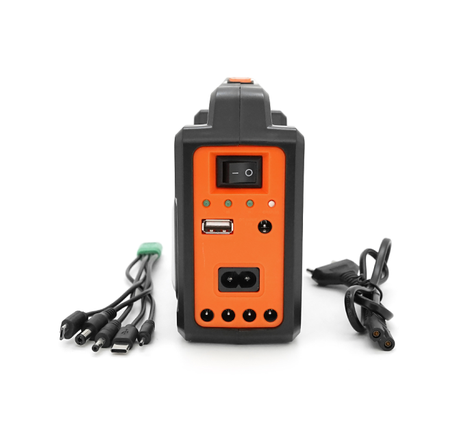Переносний ліхтар EP-392 + Solar, Функції: PowerBank, АКБ 6V / 4000mAh, 3 виносні лампочки 3W, 175х65х125мм, Black, Box