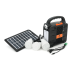Переносний ліхтар EP-396 + Solar, Функції: PowerBank, FM радіо, USB / TF, Bluetooth, АКБ 6V / 4A, 3 виносні лампочки 3W, 185х82х209мм, Black, Box