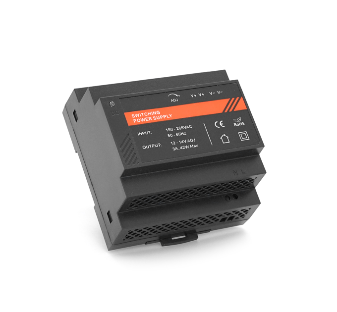Блок живлення EuroPower EP-PS-12036DIN, 12V / 3A (36W) на DIN-рейку, пластик, 89x92x56 mm