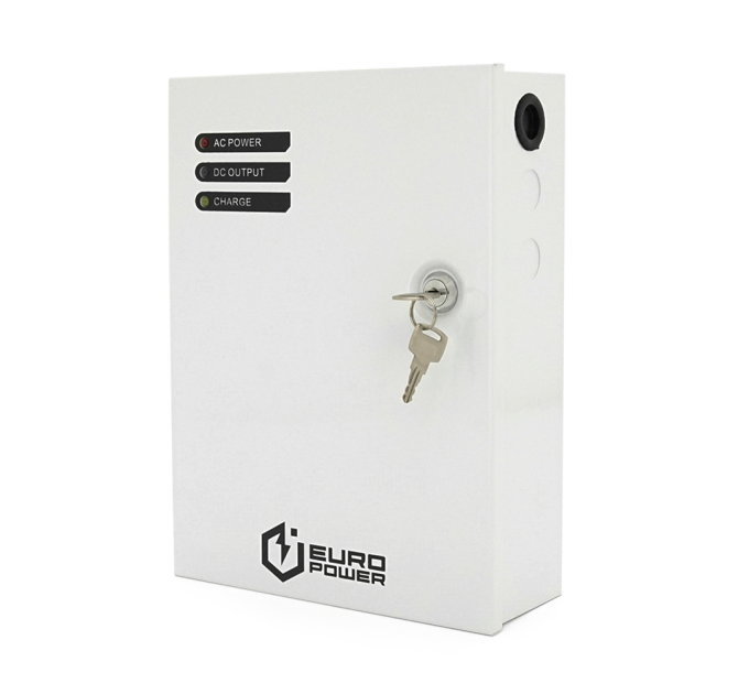 ДБЖ 12V / 5A EuroPower EP-UPS-1205(M), під акб GEL / AGM - 12V / 7A, струм заряду - 13,8V / 0.65A, метал, 265х195х75 mm