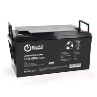 Акумуляторна батарея EUROPOWER AGM EP12-65M6 12 V 65Ah (348 x 168 x 178) Black Q1 / 48