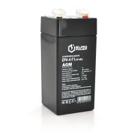 Акумуляторна батарея EUROPOWER AGM EP4-4F1 4 V 4 Ah ( 47 x 47 x 100 (105) ) Black Q30 / 2160